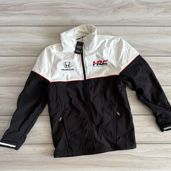 HRC Honda Racing Softshell Jacket Black Medium NWT - Picture 3 of 8